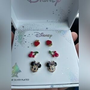 Disney Minnie Mouse earrings,Disney earrings,cherry earrings,strawberry earrings